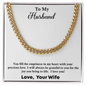 Cuban Link Necklace For Husband, Silver & 14K Yellow Gold, Couples (Husband-Wife), Unisex, Necklace, Unisex Necklace for Husband, Wife, or Couples Gift