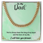 Cuban Link Chain Necklace for Men, Dad Son Brother Husband Boyfriend to My Man Gifts, Father's Day Gift, Silver Stainless Steel Graduation Birthday Gift