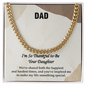 Cuban Link Chain Necklace for Dad – Silver and 14K Gold Plated, Stylish Stainless Steel Jewelry Gift for Father's Day, Birthday, Anniversary or Christmas