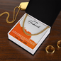 Cuban Link Necklace for Husband – Silver & 14K Gold, Unisex Couples Chain, Husband & Wife Jewelry Gift, Couples Cuban Link Necklace