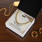 Cuban Link Chain Necklace for Dad – Silver and 14K Gold Plated, Stylish Stainless Steel Jewelry Gift for Father's Day, Birthday, Anniversary or Christmas