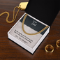 Luxury Cuban Link Necklace for Dad – Silver & Gold Chain, Heavy-Duty Stainless Steel, Perfect Gift for Father's Day, Husband, or Special Dad Moments