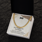 Cuban Link Chain Necklace for Dad – Silver and 14K Gold Plated, Stylish Stainless Steel Jewelry Gift for Father's Day, Birthday, Anniversary or Christmas