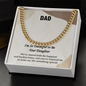 Cuban Link Chain Necklace for Dad – Silver and 14K Gold Plated, Stylish Stainless Steel Jewelry Gift for Father's Day, Birthday, Anniversary or Christmas