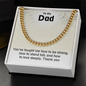 Cuban Link Chain Necklace for Dad – Silver & Gold Stainless Steel | Father's Day, Birthday, Anniversary Gift for Men