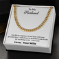 Cuban Link Necklace For Husband, Silver & 14K Yellow Gold, Couples (Husband-Wife), Unisex, Necklace, Unisex Necklace for Husband, Wife, or Couples Gift