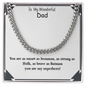 Cuban Chain Necklace Gifts For My Man Boyfriend Husband Dad Son Bracelet Gifts, Stainless Steel American Flag Watch Link Bracelet Fathers Day, Best Gift for Dad