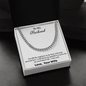 Cuban Link Necklace For Husband, Silver & 14K Yellow Gold, Couples (Husband-Wife), Unisex, Necklace, Unisex Necklace for Husband, Wife, or Couples Gift