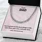 Bold Cuban Link Necklace for Dad – 14K Yellow Gold and Silver, Unisex Gift for Father, Husband, or Grandpa for Birthday, Christmas, or Father's Day