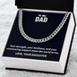 Dad Cuban Chain Necklace – Premium 14K Gold & Silver Plated, Unisex Jewelry for Father's Day, Anniversary, or Meaningful Dad Gifts