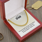 Cuban Link Chain Necklace for Dad – Silver & Gold Stainless Steel | Father's Day, Birthday, Anniversary Gift for Men