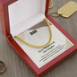 Cuban Link Chain Necklace for Dad – Silver and 14K Gold Plated, Stylish Stainless Steel Jewelry Gift for Father's Day, Birthday, Anniversary or Christmas