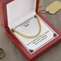 Cuban Chain Necklace Gifts For My Man Boyfriend Husband Dad Son Bracelet Gifts, Stainless Steel American Flag Watch Link Bracelet Fathers Day, Best Gift for Dad