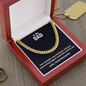 Dad Cuban Chain Necklace – Premium 14K Gold & Silver Plated, Unisex Jewelry for Father's Day, Anniversary, or Meaningful Dad Gifts