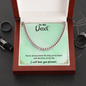 Cuban Link Chain Necklace for Men, Dad Son Brother Husband Boyfriend to My Man Gifts, Father's Day Gift, Silver Stainless Steel Graduation Birthday Gift