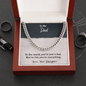 Luxury Cuban Link Necklace for Dad – Silver & Gold Chain, Heavy-Duty Stainless Steel, Perfect Gift for Father's Day, Husband, or Special Dad Moments