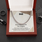 Cuban Link Chain Necklace for Dad – Silver and 14K Gold Plated, Stylish Stainless Steel Jewelry Gift for Father's Day, Birthday, Anniversary or Christmas
