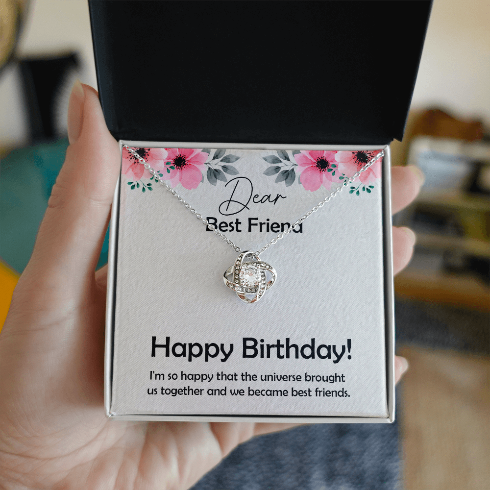 Birthday Gift For Best Friend, Love Knot Necklace Best Gift For Friend, Christmas Gift for best friend