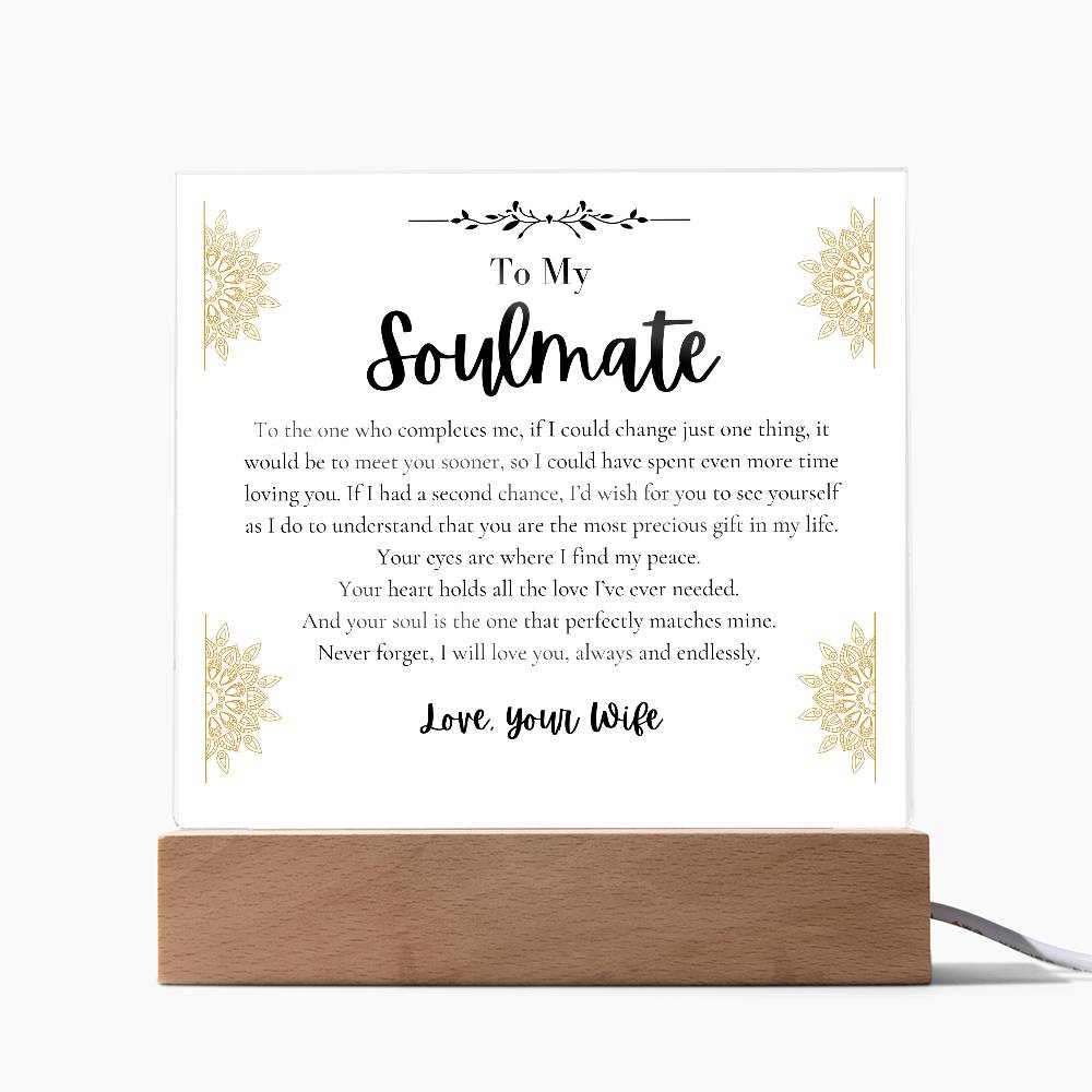 To My Soulmate Husband I find peace loving you