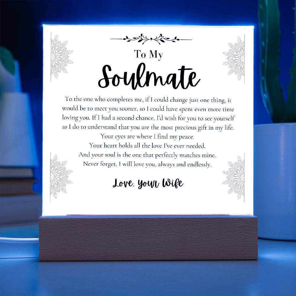 To My Soulmate Husband I find peace loving you