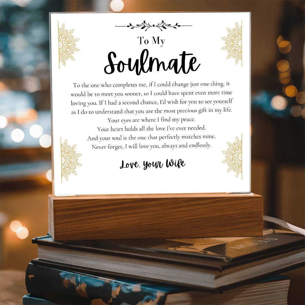 To My Soulmate Husband I find peace loving you