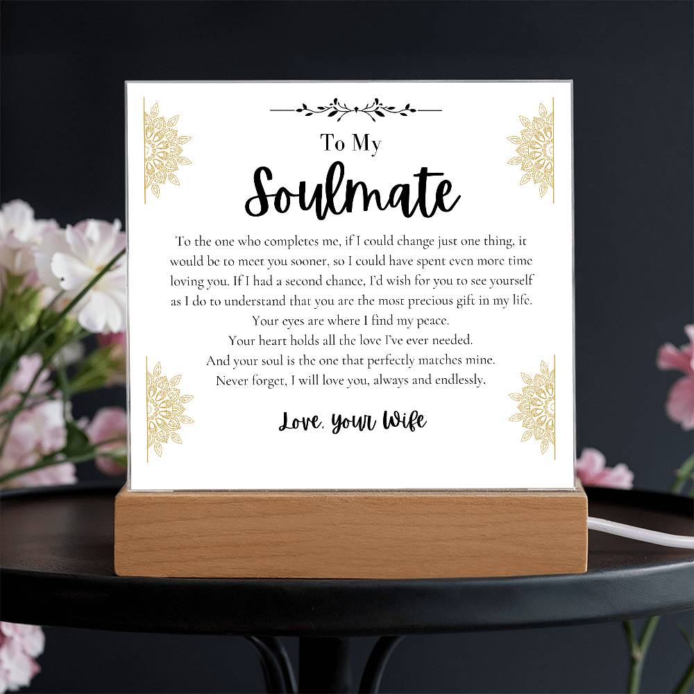 To My Soulmate Husband I find peace loving you