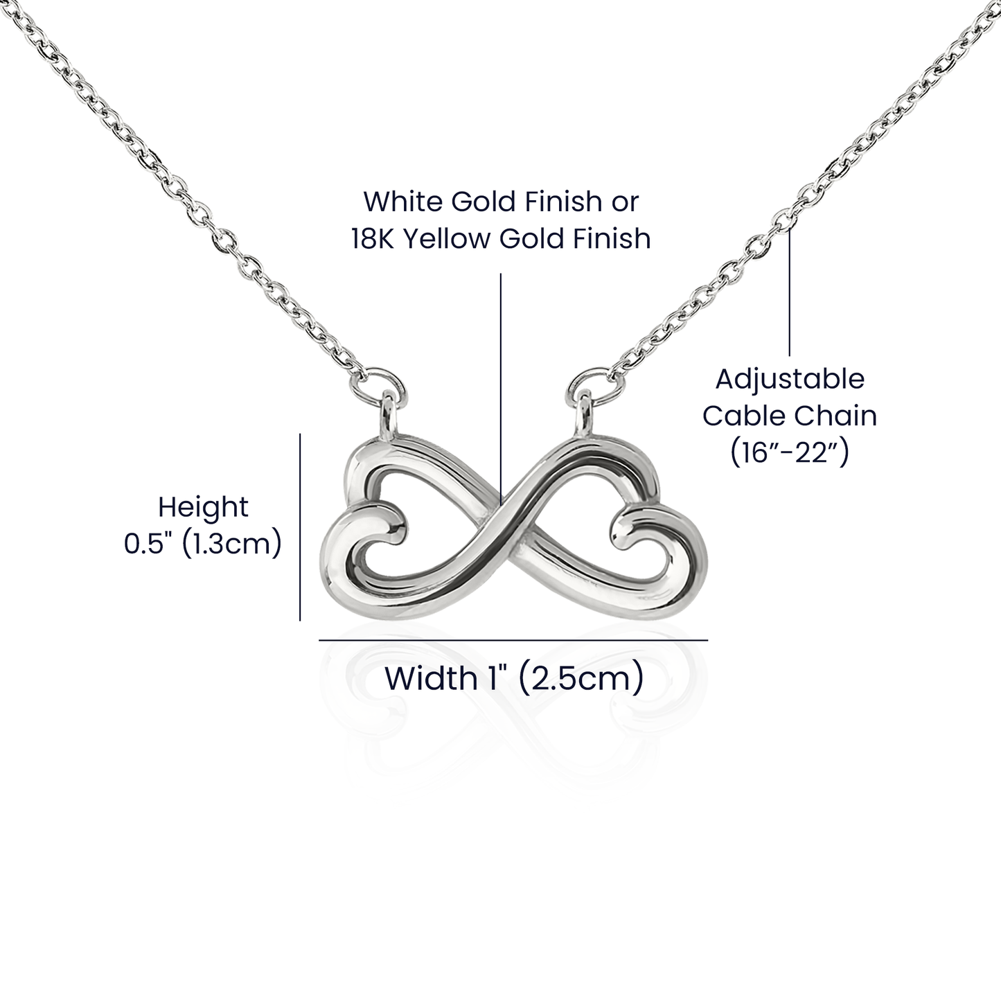 To My Daughter Never Forget I love you, Mom - Endless Love necklace