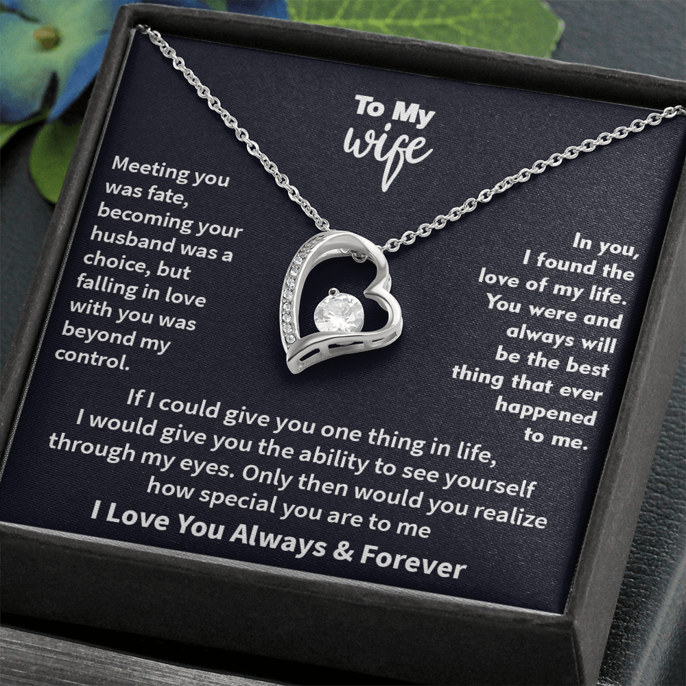 Jewelry To My Wife - The Best Thing That Ever Happened To Me, Forever Love Necklace, Gift for Her, Romantic Christmas Birthday Valentine Gift