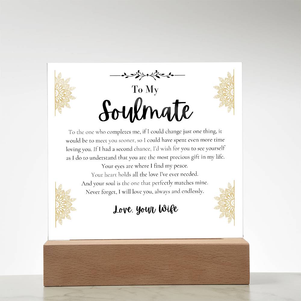 To My Soulmate Husband I find peace loving you