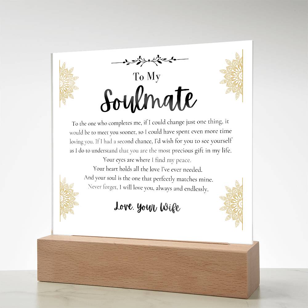 To My Soulmate Husband I find peace loving you