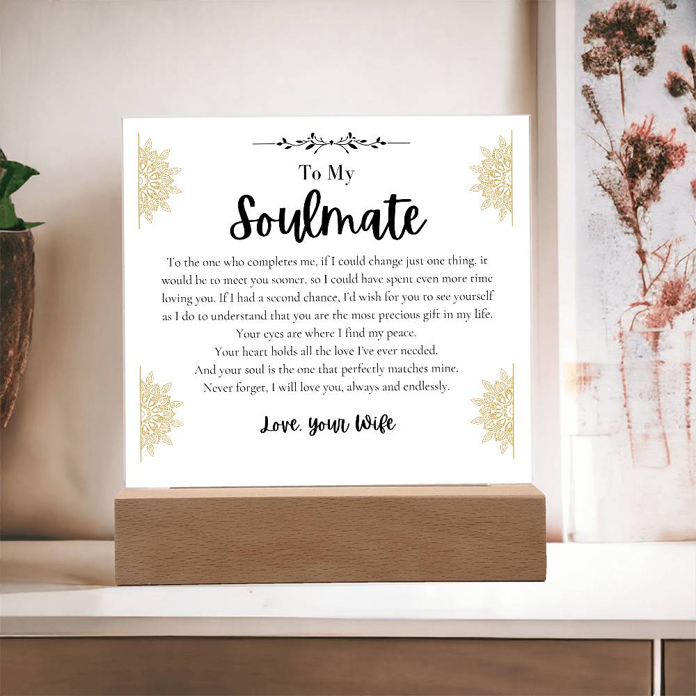 To My Soulmate Husband I find peace loving you