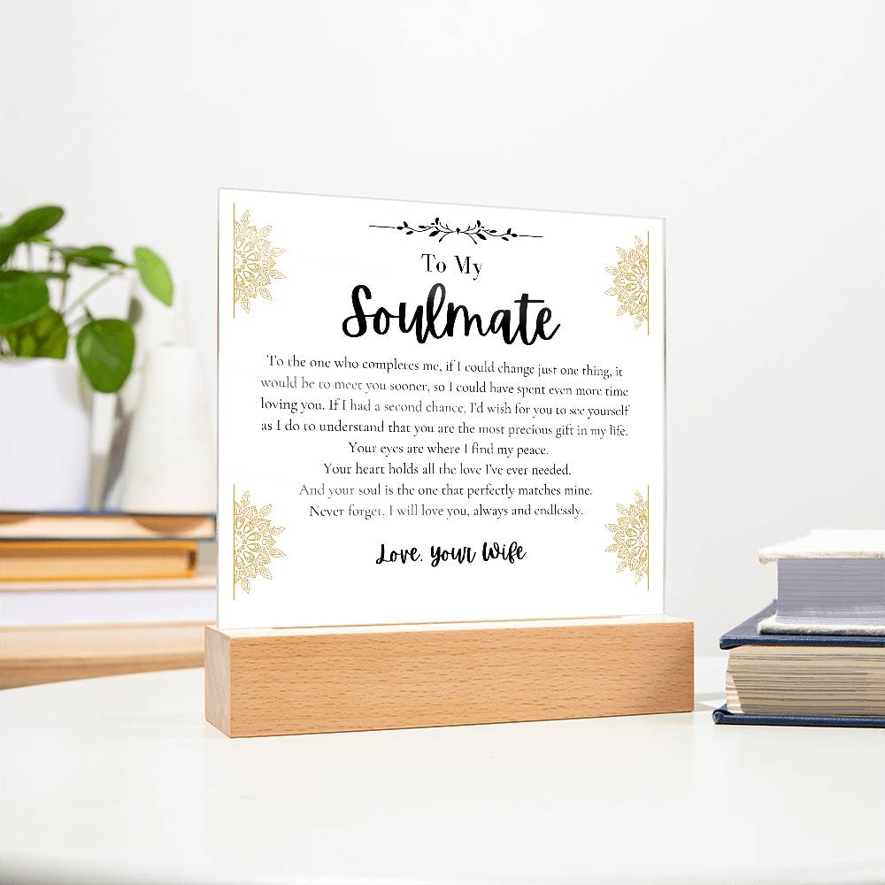 To My Soulmate Husband I find peace loving you