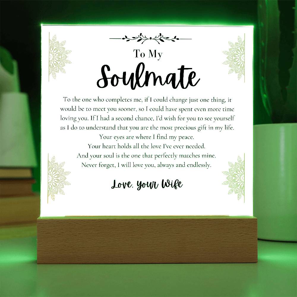 To My Soulmate Husband I find peace loving you