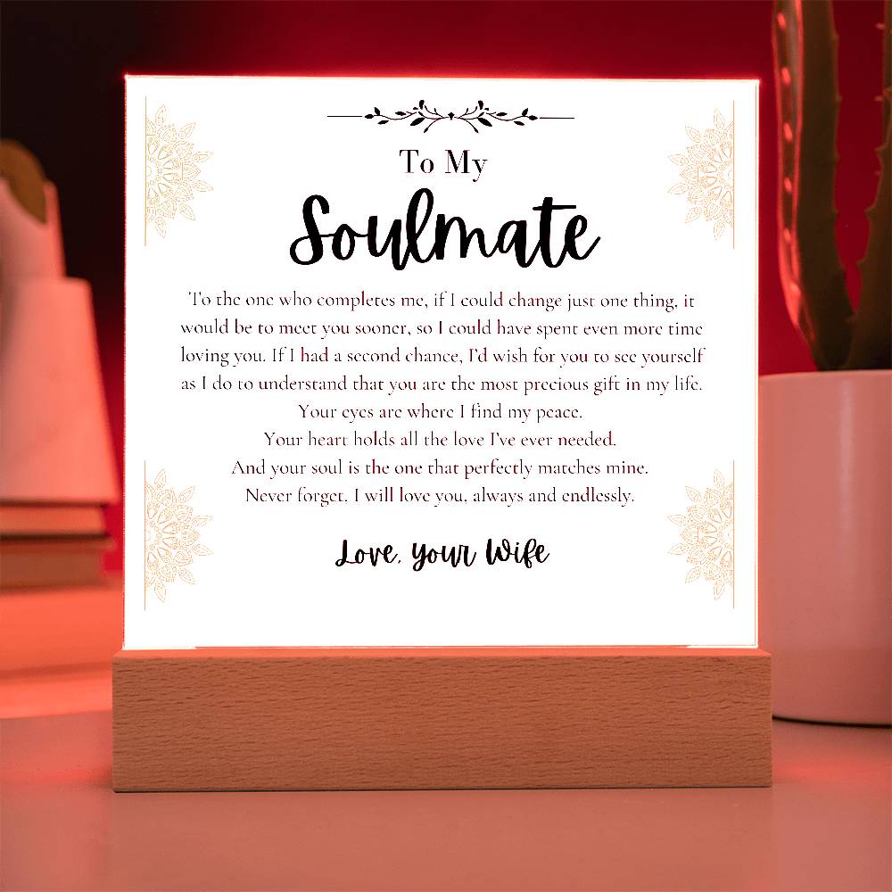 To My Soulmate Husband I find peace loving you