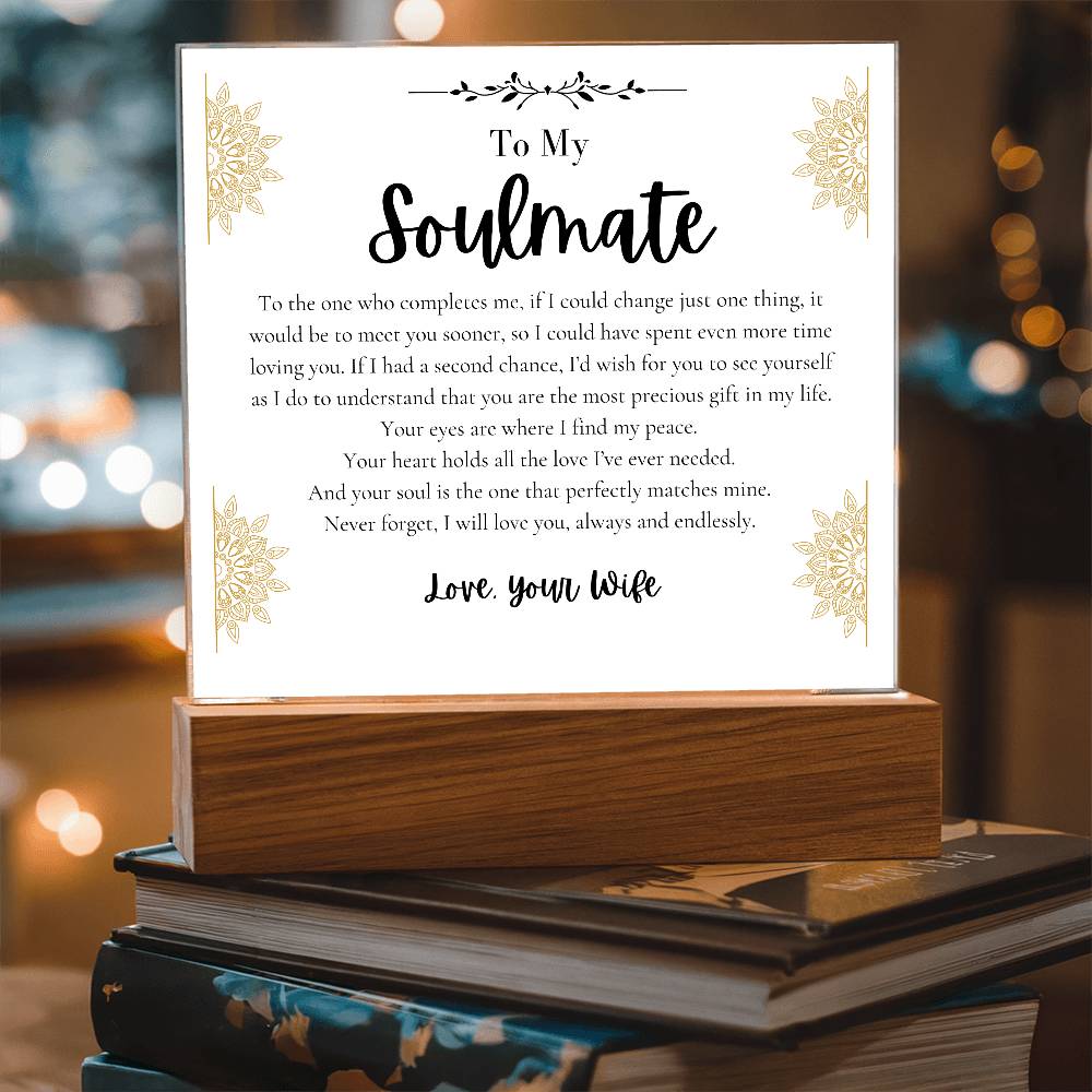 To My Soulmate Husband I find peace loving you