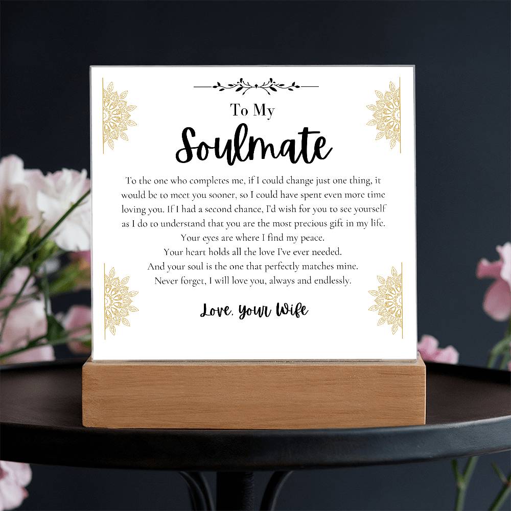 To My Soulmate Husband I find peace loving you