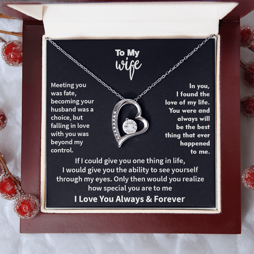 Jewelry To My Wife - The Best Thing That Ever Happened To Me, Forever Love Necklace, Gift for Her, Romantic Christmas Birthday Valentine Gift
