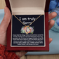 I'm Truly Sorry Necklace – ‘Forever Love' Engraved with Your Promise – Gift to Mend Her Heart After Hurting Her