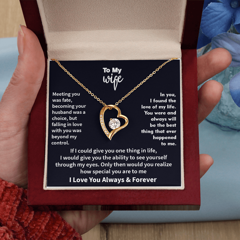 Jewelry To My Wife - The Best Thing That Ever Happened To Me, Forever Love Necklace, Gift for Her, Romantic Christmas Birthday Valentine Gift