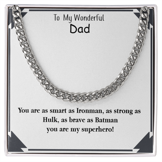 Cuban Chain Necklace Gifts For My Man Boyfriend Husband Dad Son Bracelet Gifts, Stainless Steel American Flag Watch Link Bracelet Fathers Day, Best Gift for Dad