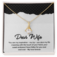 To My Dear Wife Necklace – Soulmate Pendant Jewelry from Husband – Romantic Gift for Wife – Birthday, Christmas, or Valentine's Day Gift for the Love of My Life
