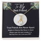 Birthday Gift for Best Friend – Alluring Beauty Necklace with Heartfelt Message Card – Thoughtful Friendship Jewelry for Her – Unique Gift for Soul Sister, BFF, or Childhood Friend