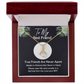 Birthday Gift for Best Friend – Alluring Beauty Necklace with Heartfelt Message Card – Thoughtful Friendship Jewelry for Her – Unique Gift for Soul Sister, BFF, or Childhood Friend