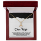 To My Dear Wife Necklace – Soulmate Pendant Jewelry from Husband – Romantic Gift for Wife – Birthday, Christmas, or Valentine's Day Gift for the Love of My Life