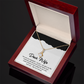 To My Dear Wife Necklace – Soulmate Pendant Jewelry from Husband – Romantic Gift for Wife – Birthday, Christmas, or Valentine's Day Gift for the Love of My Life