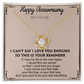 Love Knot Necklace for Anniversary – 'To My Soulmate' Timeless Gift for Wife, Husband, or Couple – Sterling Silver or Gold Forever Knot Pendant Symbolizing Your Unbreakable Bond – Engravable Romantic Jewelry with Heartfelt Message Card