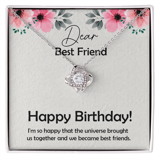 Birthday Gift For Best Friend, Love Knot Necklace Best Gift For Friend, Christmas Gift for best friend