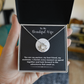 To My Wife – Love Knot Necklace  with Heartfelt Message: “You Are the Best Thing That Ever Happened to Me” – Romantic Jewelry Gift from Husband, Birthday Gift, Anniversary Gift
