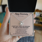 Love Knot Necklace for Anniversary – 'To My Soulmate' Timeless Gift for Wife, Husband, or Couple – Sterling Silver or Gold Forever Knot Pendant Symbolizing Your Unbreakable Bond – Engravable Romantic Jewelry with Heartfelt Message Card