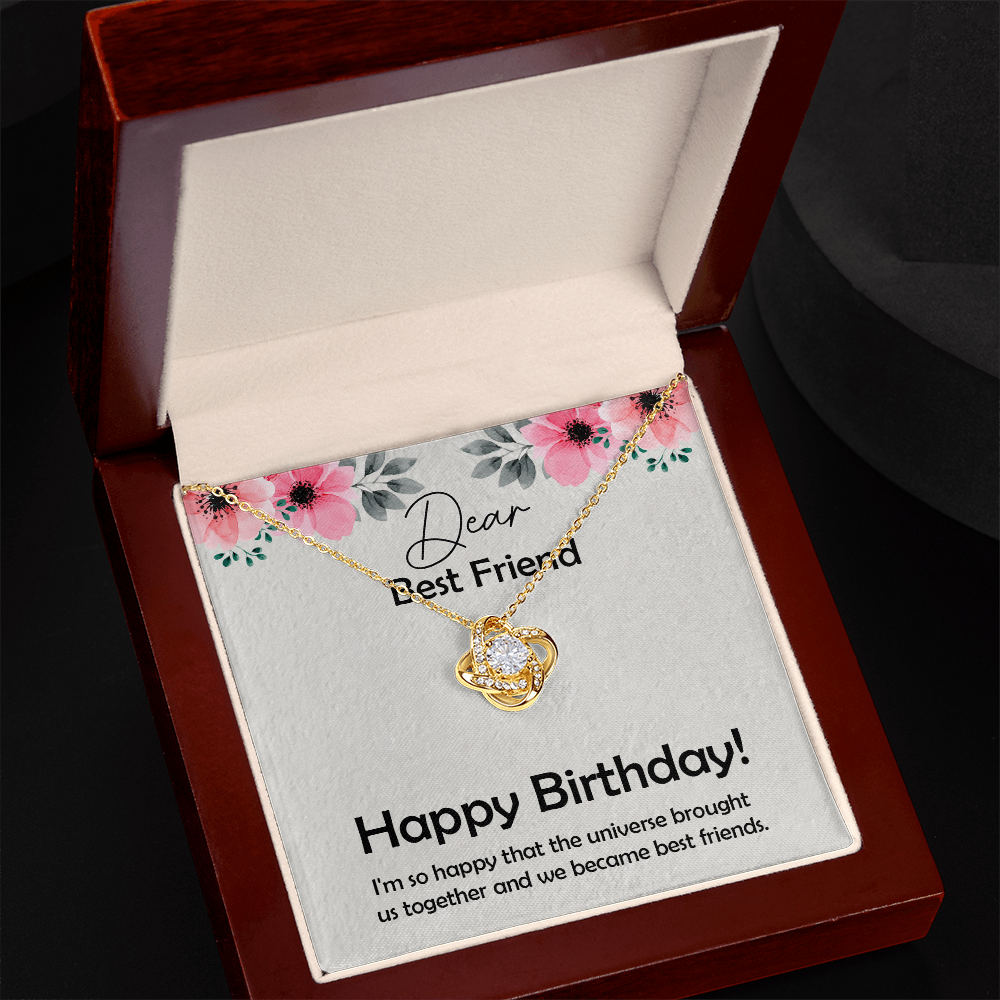 Birthday Gift For Best Friend, Love Knot Necklace Best Gift For Friend, Christmas Gift for best friend